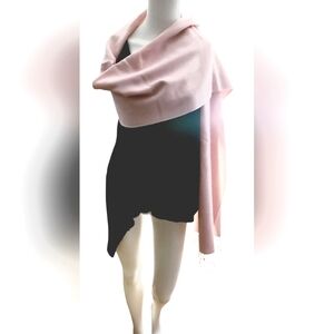 Pure Pashmina Lt Pink Large Shawl